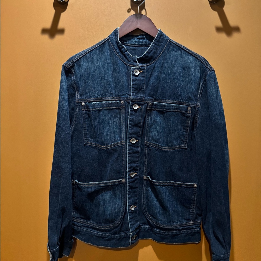John Varvatos Denim Jacket with Button Front